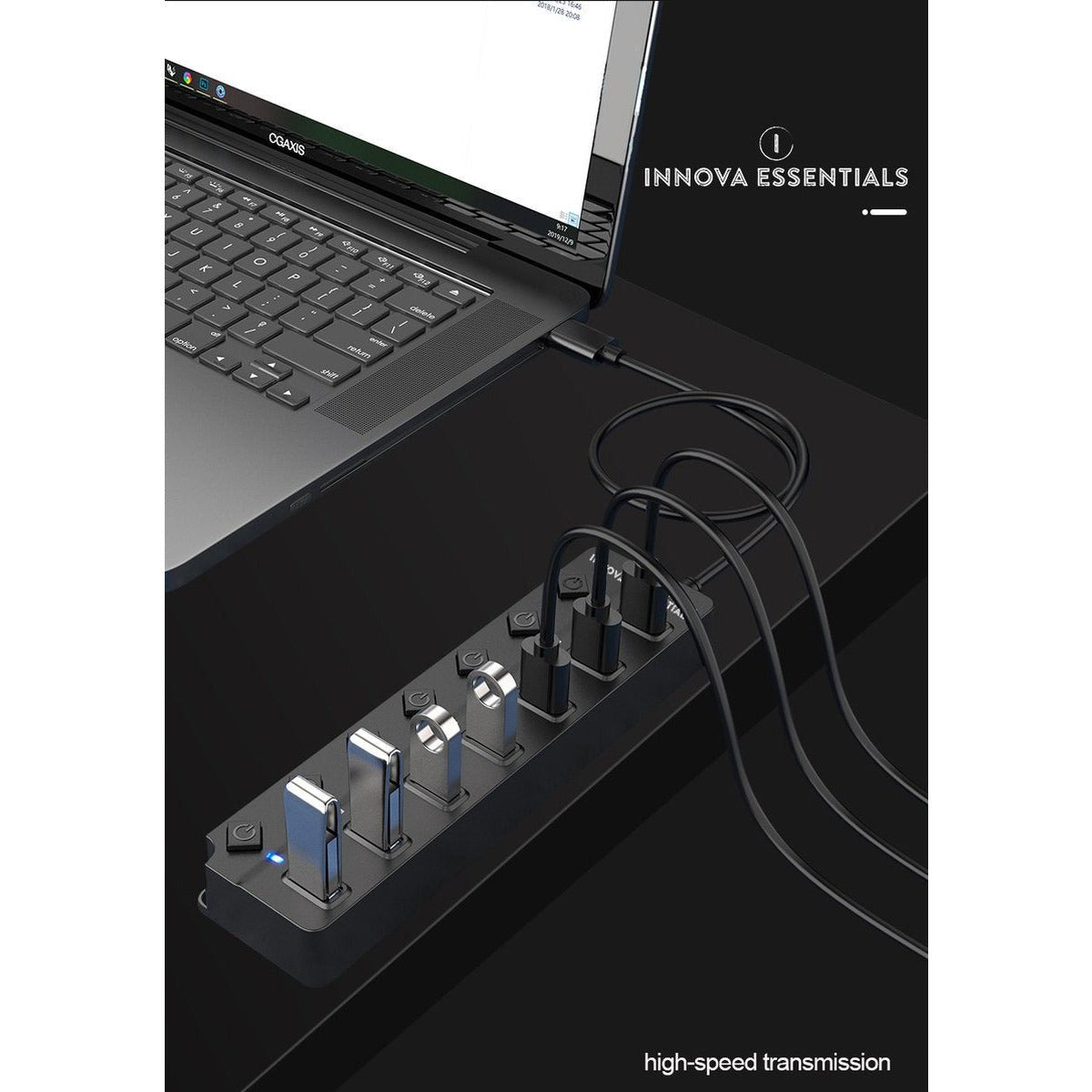 Innova Essentials USB 3.0 Hub - 7 Poorten - Innova EssentialsInnova Essentials