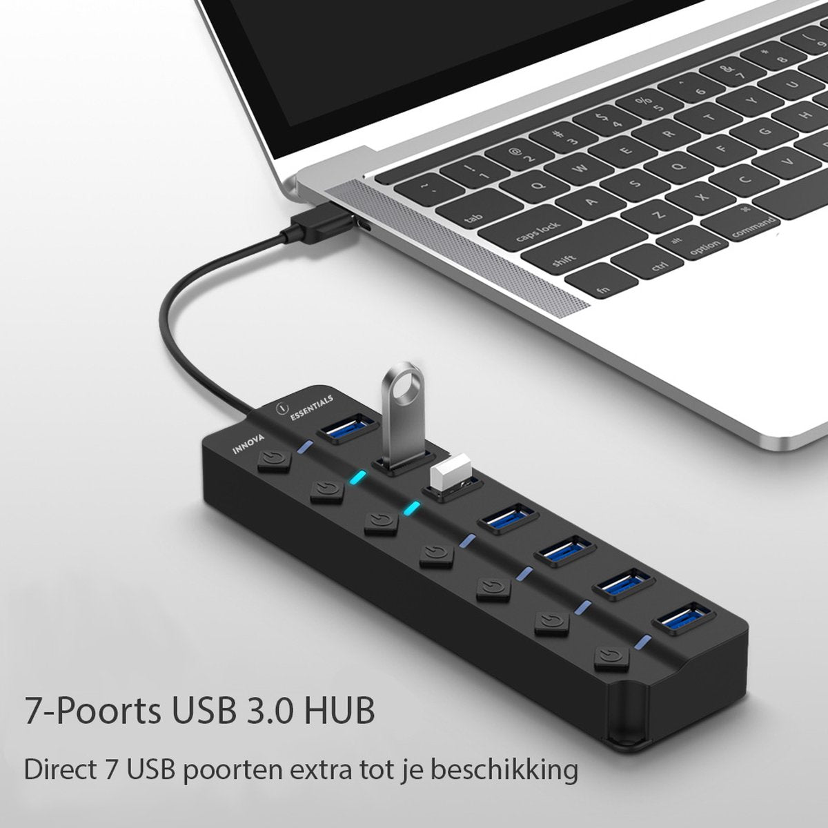 Innova Essentials USB 3.0 Hub - 7 Poorten - Innova EssentialsInnova Essentials