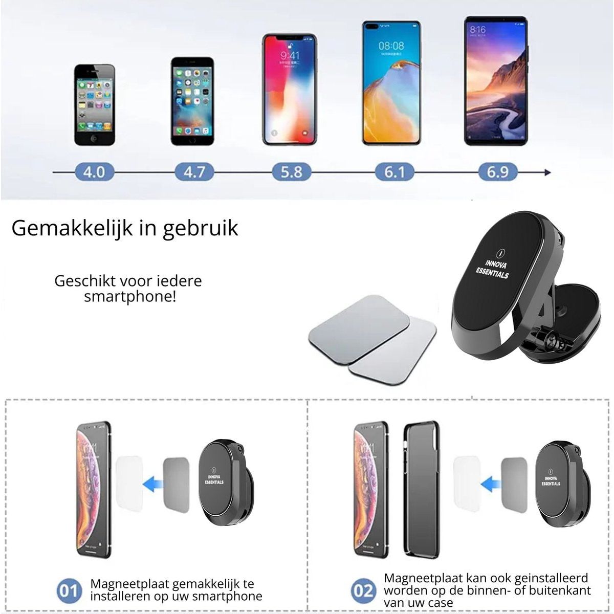 Innova Magnetische Telefoonhouder Auto - Innova EssentialsInnova Essentials