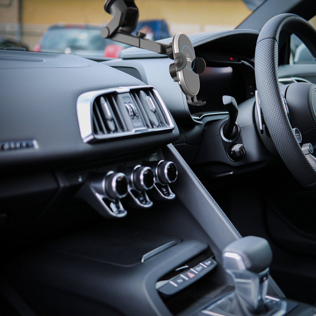 Innova Telefoonhouder met Qi Draadloze Oplader Auto (15 Watt Autolader) - Innova EssentialsInnova Essentials