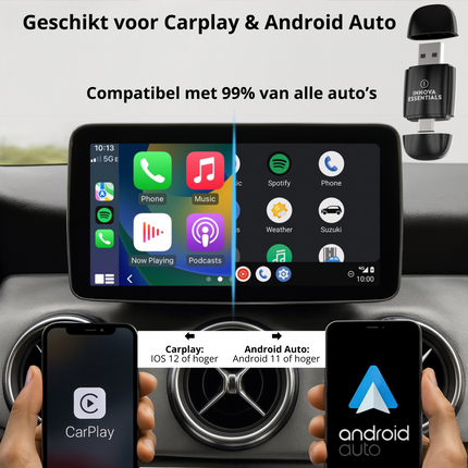 Innova® Mini 2-in-1- CarPlay Dongle & Android Auto Dongle