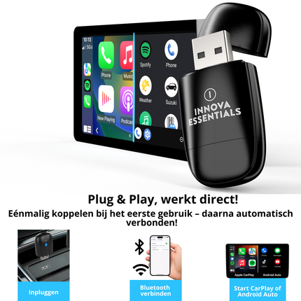 Innova® Mini 2-in-1- CarPlay Dongle & Android Auto Dongle