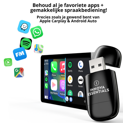 Innova® Mini 2-in-1- CarPlay Dongle & Android Auto Dongle