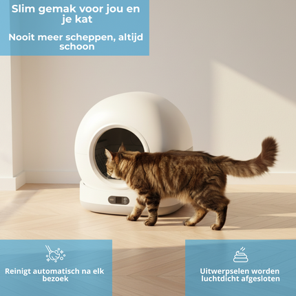 Innova® LitterBox Pro - Automatische Kattenbak XXL 82L