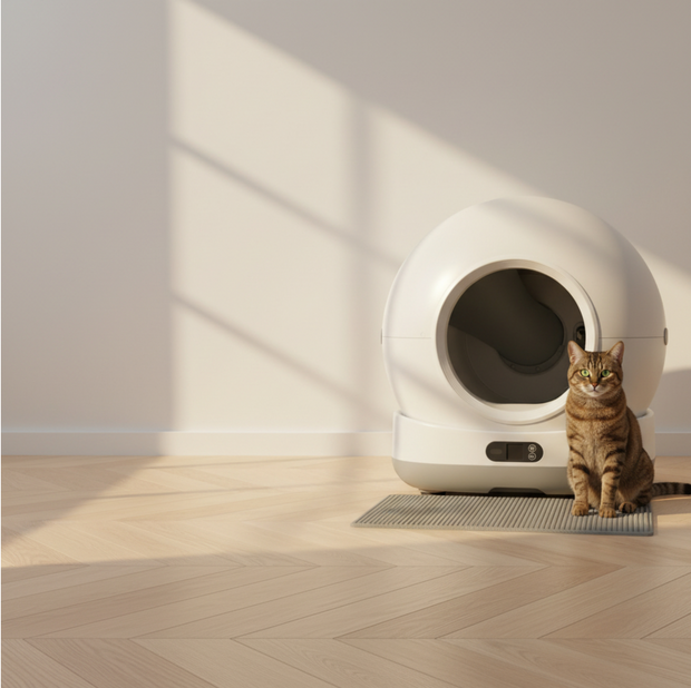 <h1>De nieuwste automatische kattenbak:</h1>