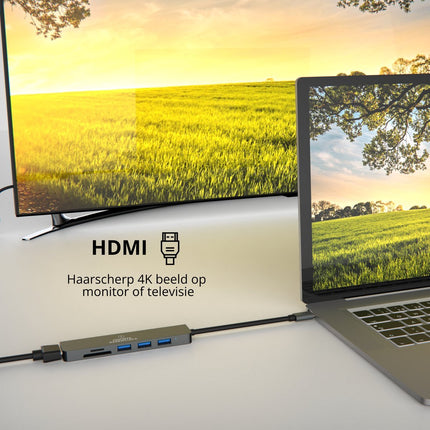 Innova Essentials 6 in 1 USB C Hub 3.0 - 4K UHD HDMI - Innova EssentialsInnova Essentials