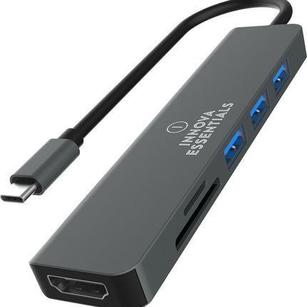 Innova Essentials 6 in 1 USB C Hub 3.0 - 4K UHD HDMI - Innova EssentialsInnova Essentials