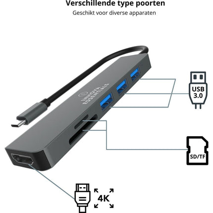 Innova Essentials 6 in 1 USB C Hub 3.0 - 4K UHD HDMI - Innova EssentialsInnova Essentials