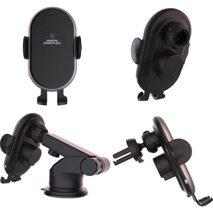 Innova Telefoonhouder met Qi Draadloze Oplader Auto (15 Watt Autolader) - Innova EssentialsInnova Essentials